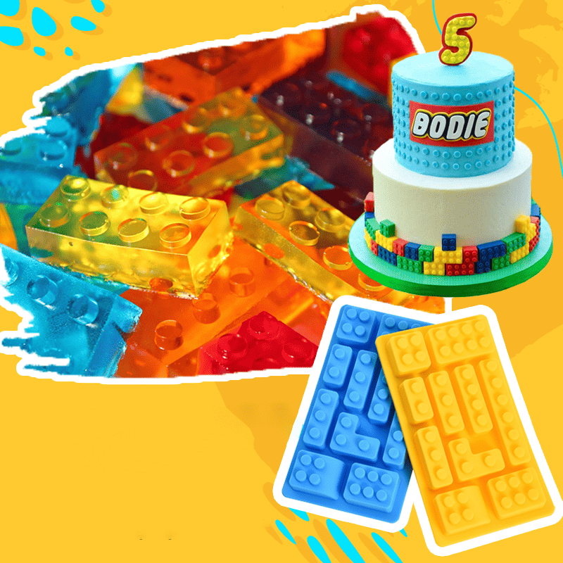 CandyBlox™ - Eetbare Lego Blokjes Bakvorm-Koopje.com