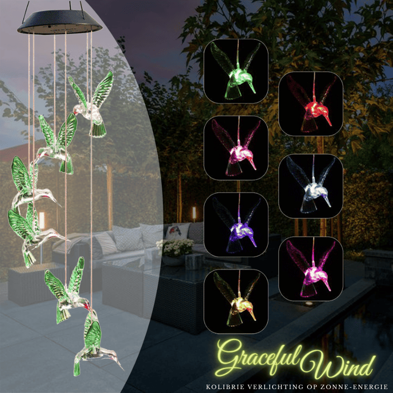 GracefulWind™ - Kolibrie verlichting op zonne-energie-Koopje.com