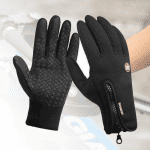 B-FOREST - Water- en windafstotende Touchscreen Handschoenen - L, Zwart