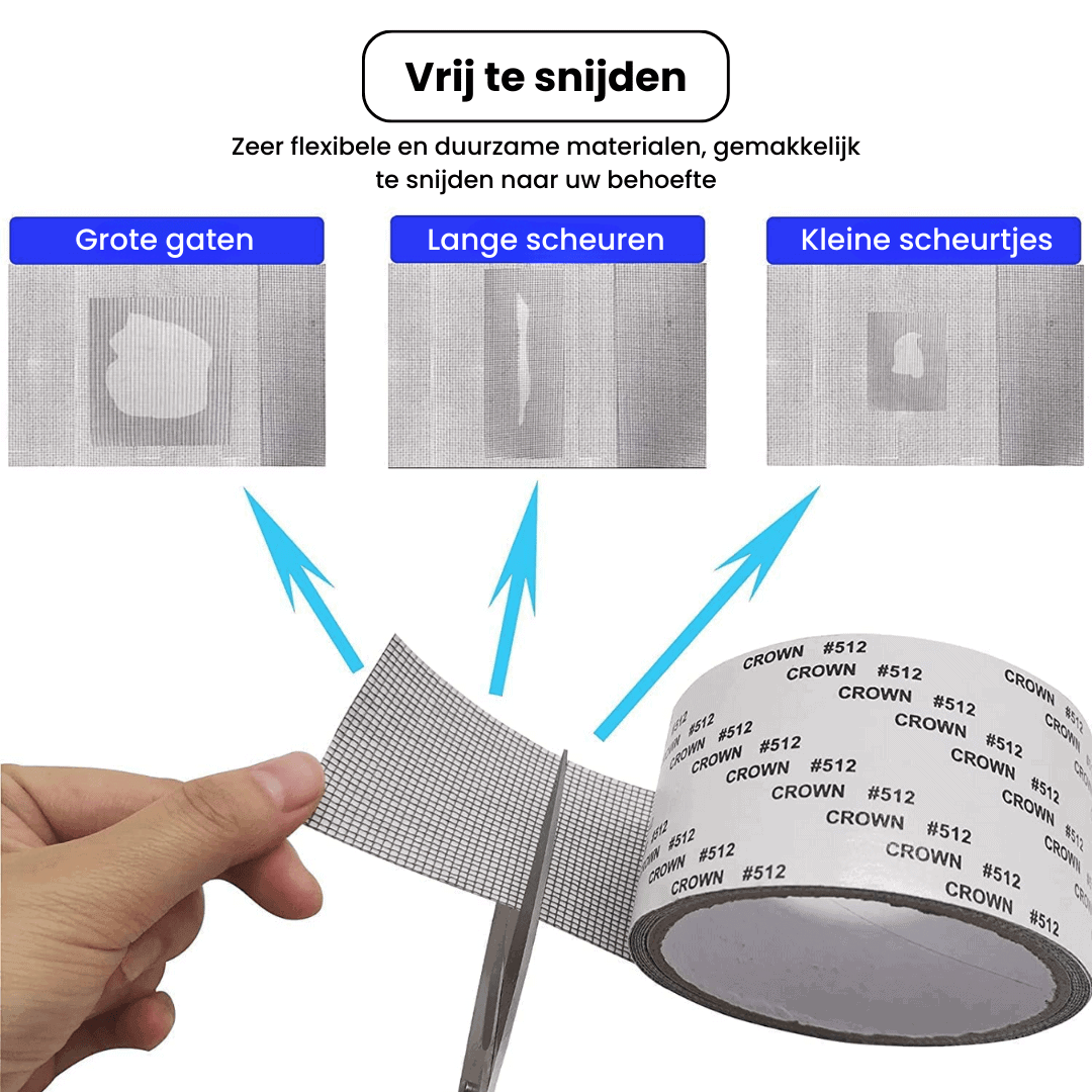 KwikFix Screen Repair Tape Application