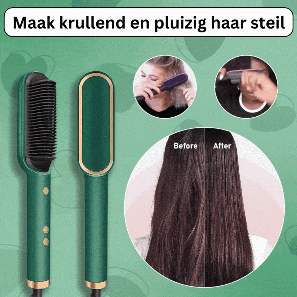 Silvana Pro™ - Negatieve Ionen Haarstijl Straightener Styling Kam -  Koopje.com, image size:1024x1024