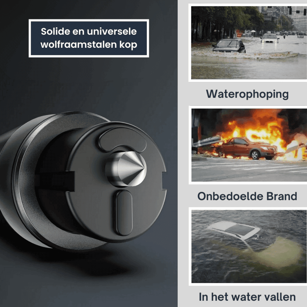 SAFEKEY Veiligheidshamer sleutelhanger