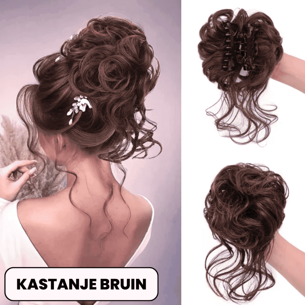 TopKnot KASTANJE BRUIN 1