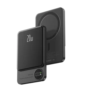 SlimMate™ Magnetische Draadloze Powerbank - Grijs