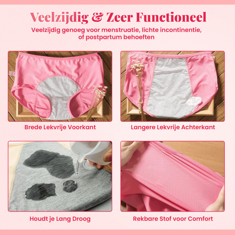 Feminova – Het Lekvrije Ondergoed voor Vrouwen 3-PACK