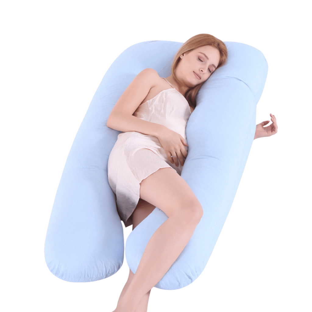 Comfortabel Full Body Kussen Cotton Blue