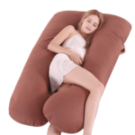 Comfortabel Full Body Kussen Cotton Coffee