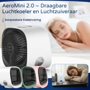 AeroMini 2.0 – Draagbare Luchtkoeler en Luchtzuiveraar