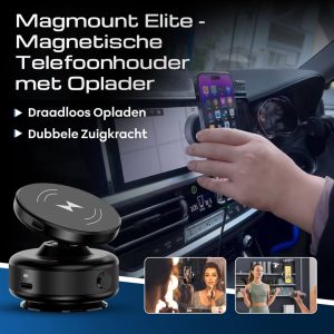 Magmount Elite - Magnetische Telefoonhouder met Oplader