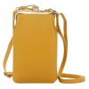 Fiora - Mini Crossbody Dames Telefoontasje - Geel