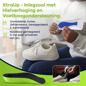 XtraUp - Inlegzool met Hielverhoging en Voetboogondersteuning