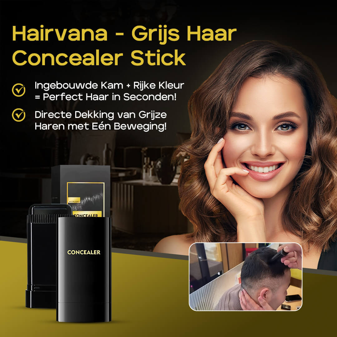 Hairvana Grijs Haar Concealer Stick – Direct &amp; Natuurlijk Resultaat