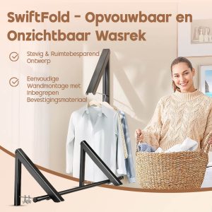 SwiftFold – Onzichtbaar Wasrek voor Binnen en Buiten
