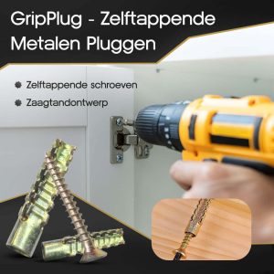 GripPlug metalen pluggen – stevige muurpluggen voor elke klus