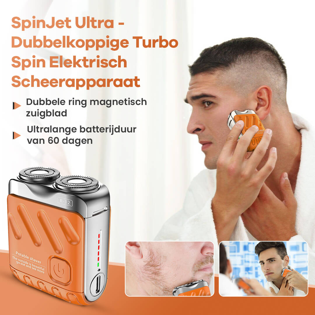 SpinJet Ultra Elektrisch Scheerapparaat – Dubbele Turbo Kracht
