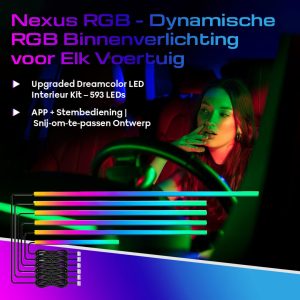 Nexus RGB binnenverlichting auto – Dynamische LED lichtstrips