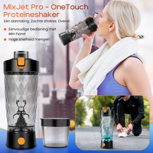 MixJet Pro OneTouch Proteïneshaker – Krachtig & Draagbaar