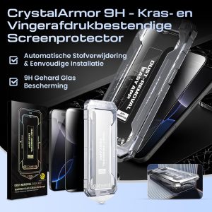 CrystalArmor 9H iPhone Screenprotector – Kras- & Vlekvrij