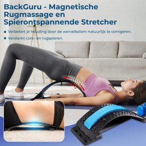 BackGuru - Magnetische Rugmassage en Spierontspannende Stretcher