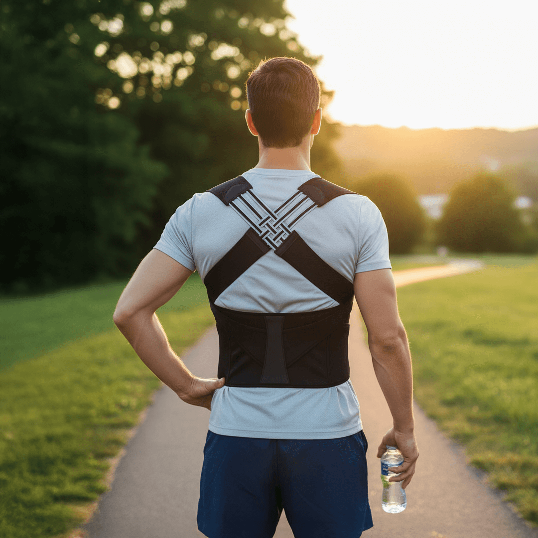 PostureMate Rug- &amp; Schouderondersteuning – Vermindert Pijn &amp; Spanning