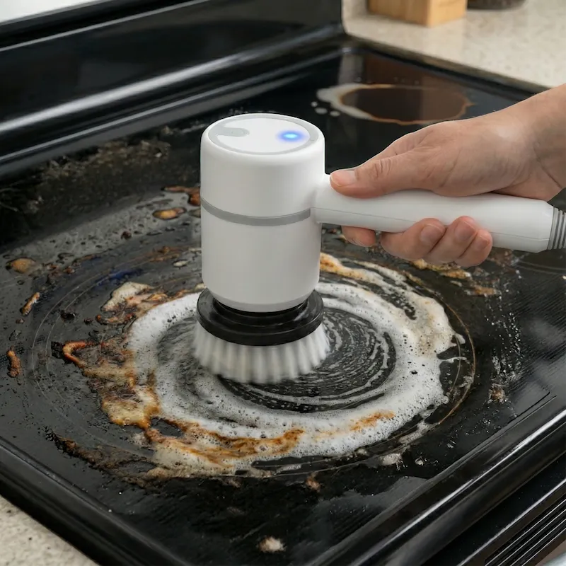 BrushNinja Akku-Reinigungsbürste im Einsatz