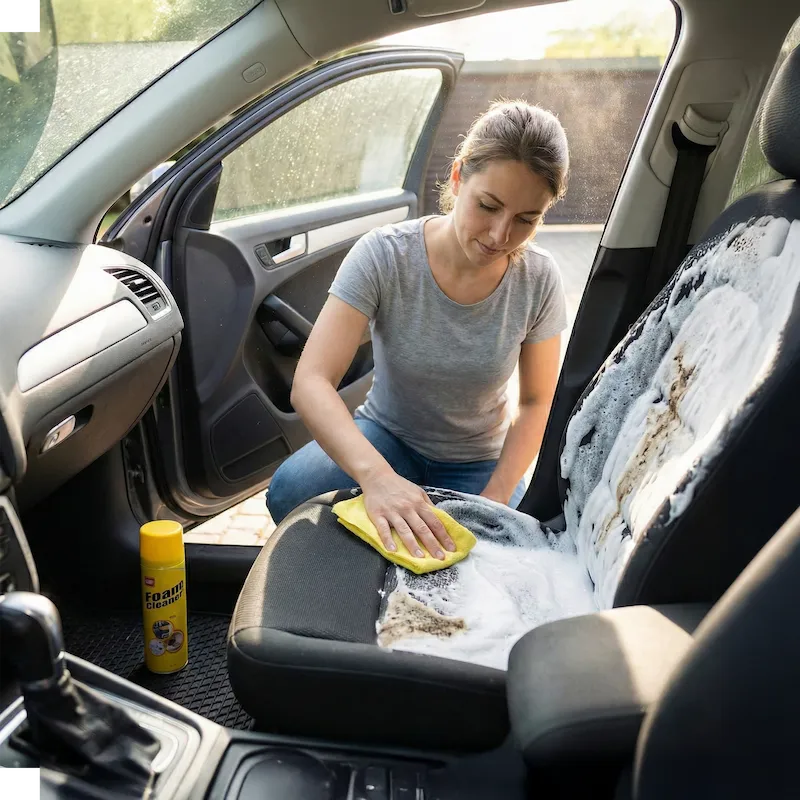 Snugwear verwarmde schouder- en nekcape in gebruik