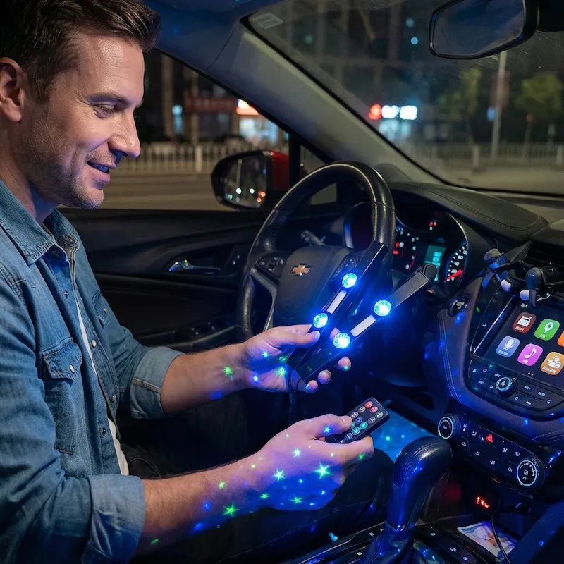 Snugwear verwarmde schouder- en nekcape in gebruik