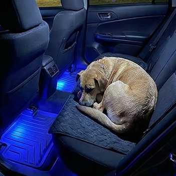 Gebruiker met Snugwear onderweg