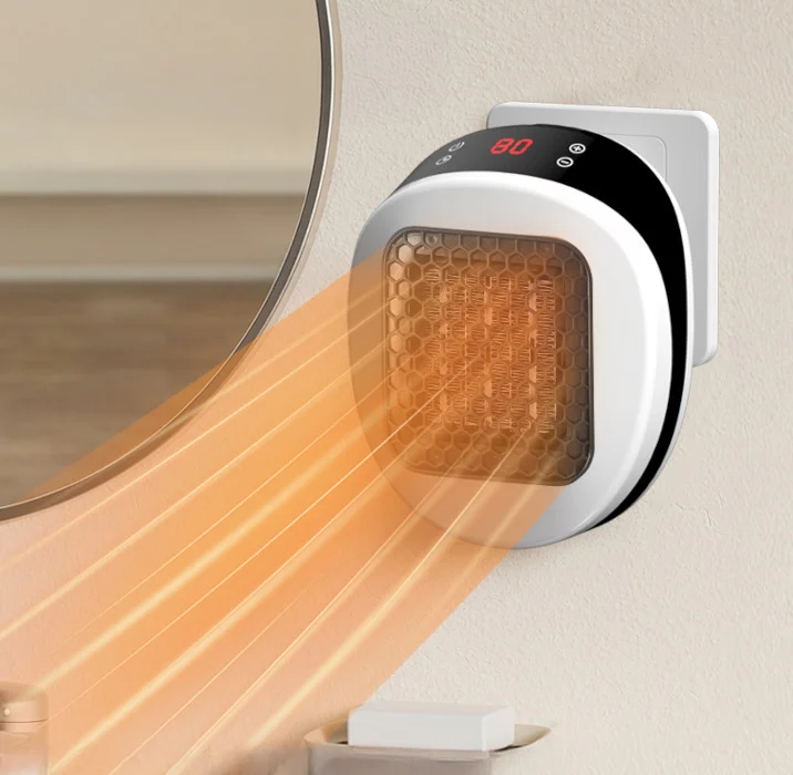 HeatNest plug-in wandheater in gebruik