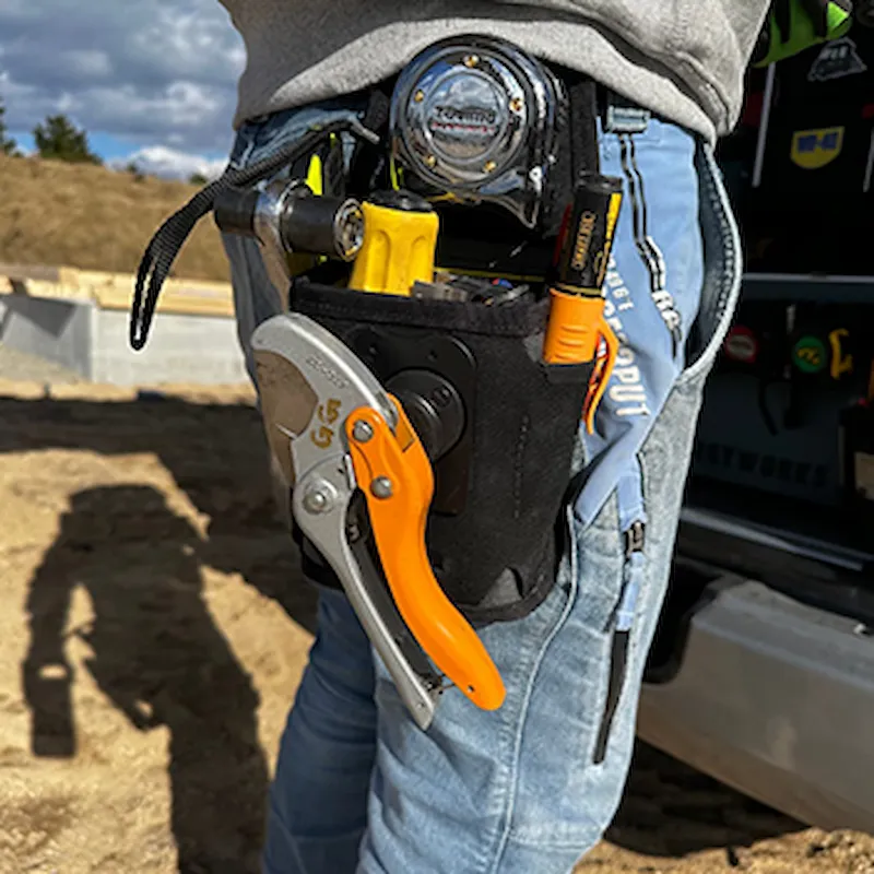 Gebruiker met Snugwear onderweg