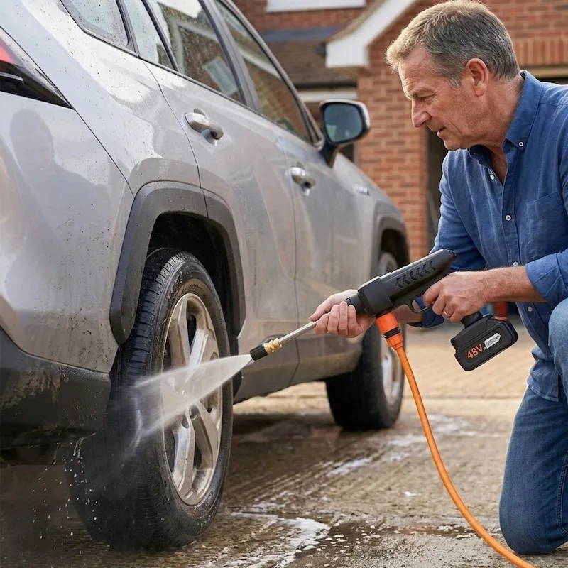 Aerowash in actie: krachtig reinigen zonder snoeren of gedoe