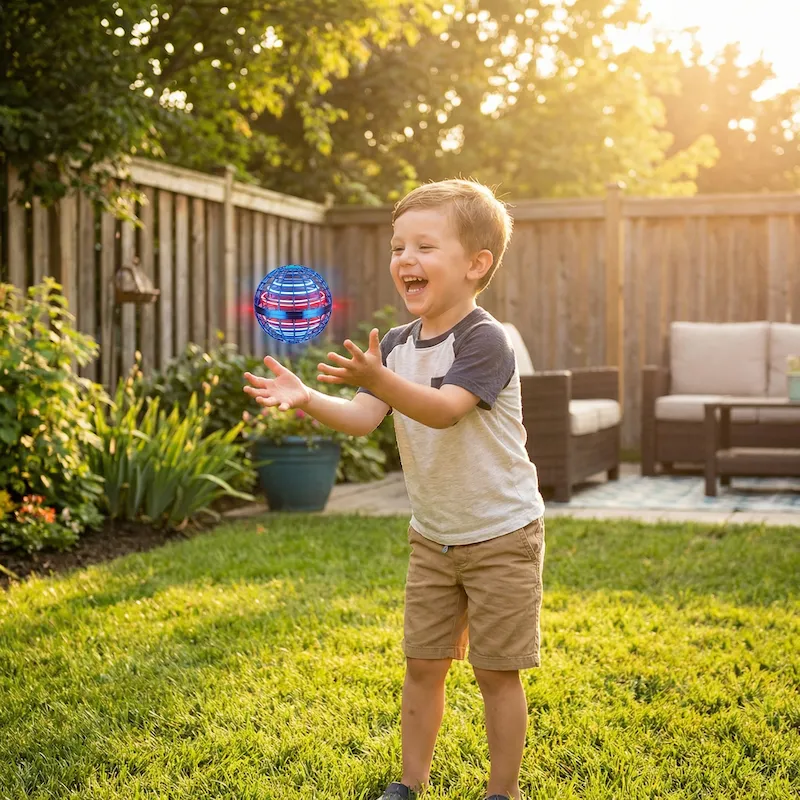 Enfant jouant avec l'AirGlide Magic Spinner