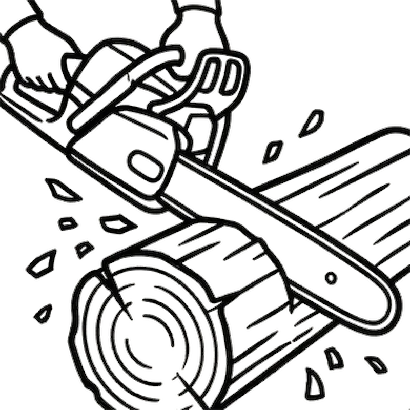 Wood chips icon