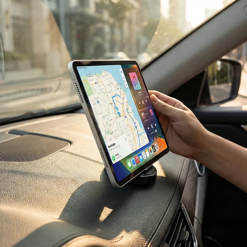 DashLock telefoonhouder stabiel op het dashboard tijdens het rijden
