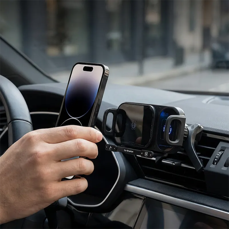 Telefoon wordt elektrisch vastgepakt