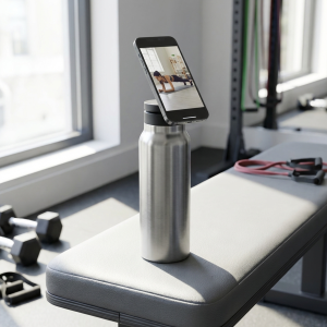 GripSip MagSafe-fles – Drink, maak foto’s & volg workouts met één slimme fles