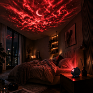 NebulaCast Galaxy Projector – Creëer Directe Chill met Sterren die Meebewegen op Geluid