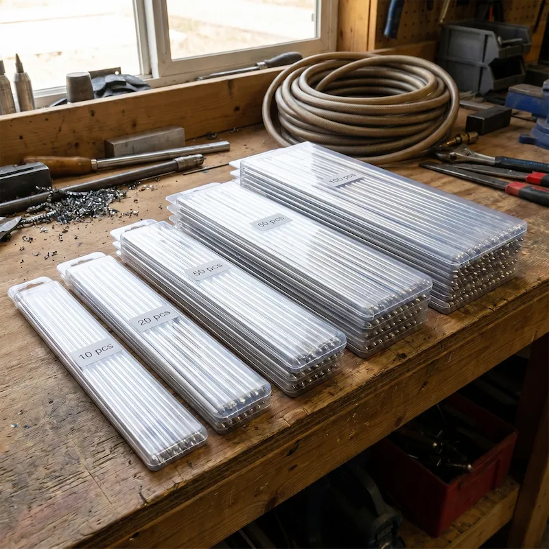 UpCraft Aluminium Lasstaven in gebruik op glas