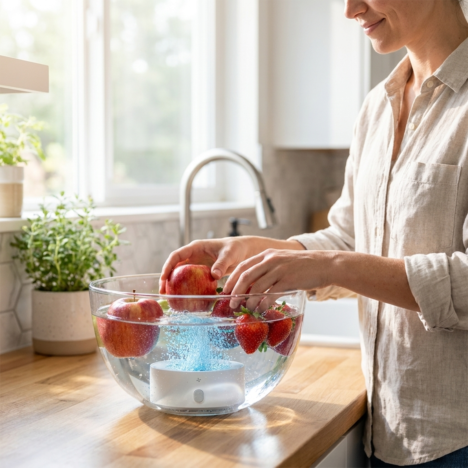 CleanShield Groentereiniger – Verwijdert Pesticiden, Was & Bacteriën in 5 Minuten