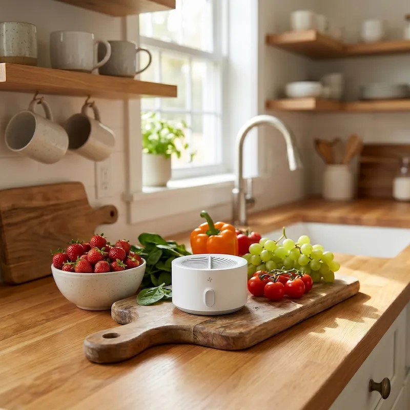 CleanShield in gebruik op glas