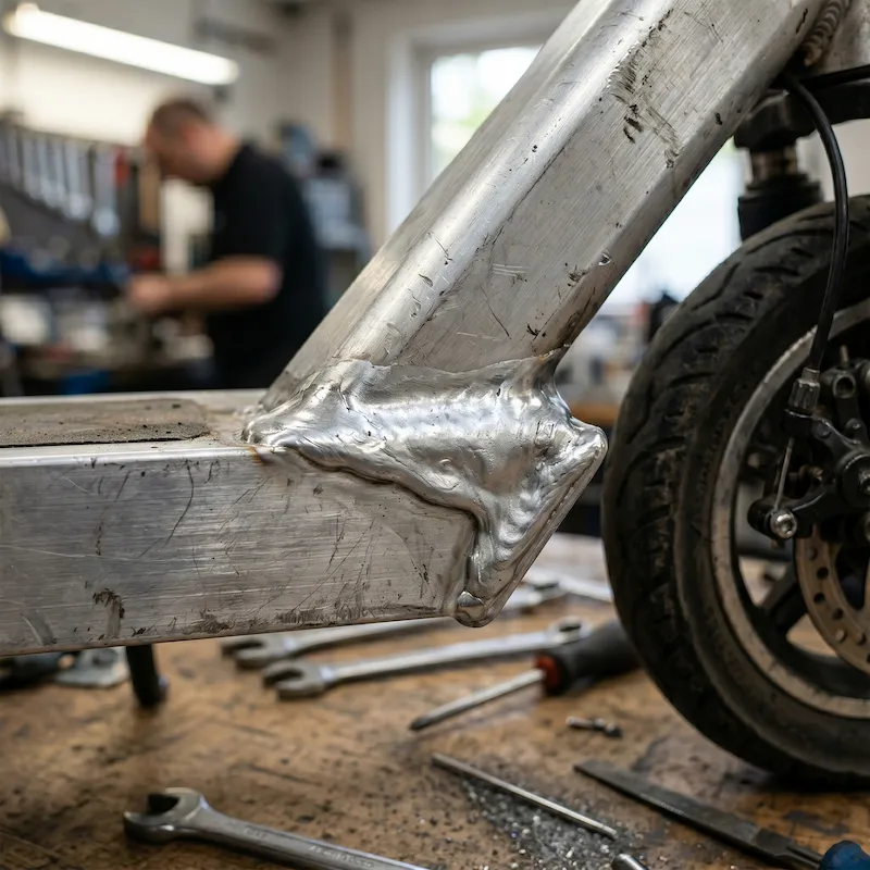 Hobby-sleutelaar fikst aluminium onderdeel van scooter