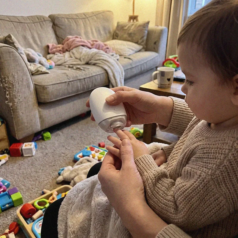SanoNail bij de kleine nageltjes van een kind